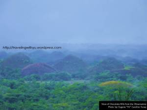View of Chocolate Hills from the Observatory